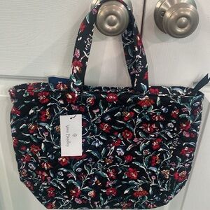 Vera Bradley Lunch Tote, “Perennials Noir”